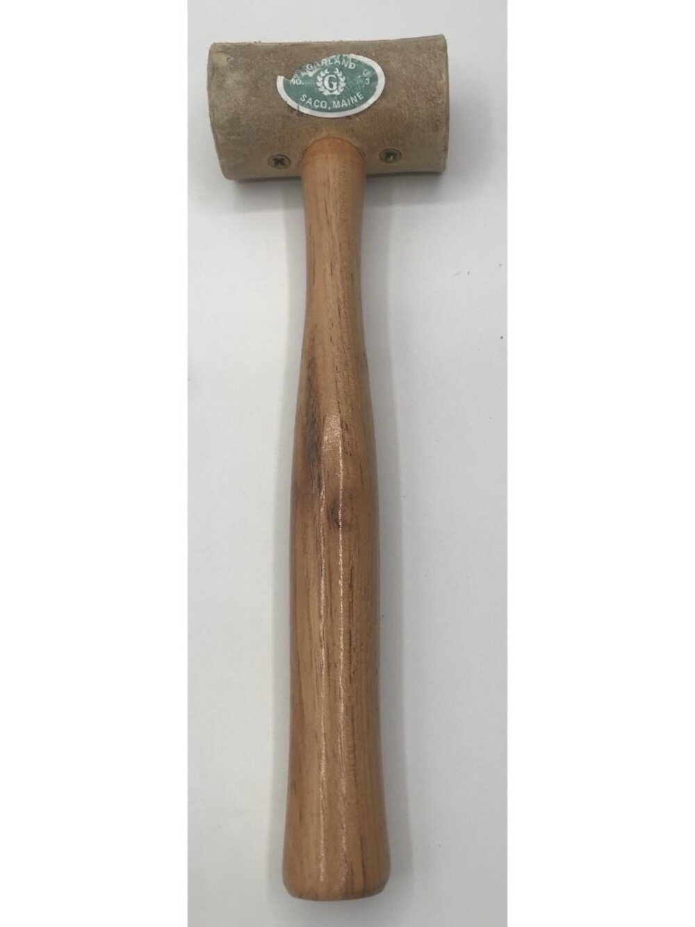 Vintage Garland Rolled Rawhide Mallet Leather working Hammer Saco MAINE